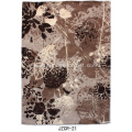 Microfiber area rug with wash drawing design